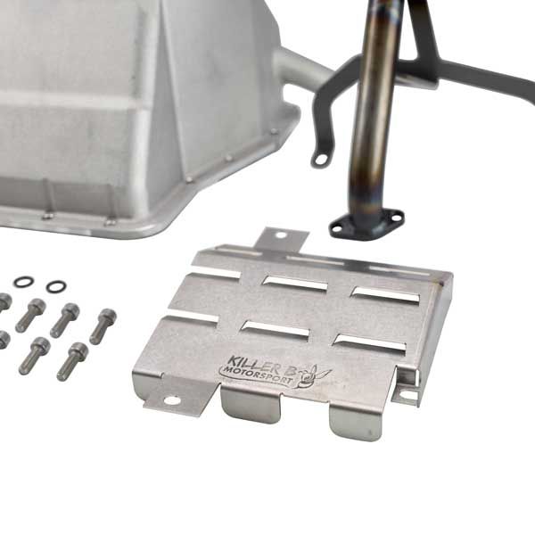 KILPPBC-HF Killer B Motorsports 3-Piece Cast-EJ Series High Flow Pickup & Baffle Performance Oil Pan - 2002-2014 Subaru WRX / 2004-2021 Subaru STI,