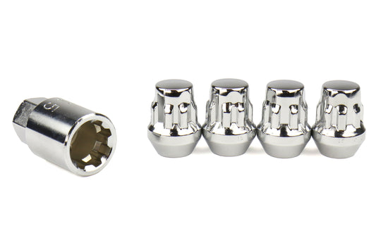 KICW60319 PROJECT KICS BULL LOCK LUG NUT-Chrome,
