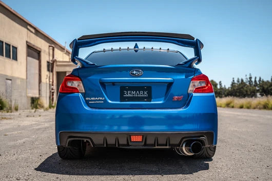REMRK-C1076S-01T Remark R1-Spec Catback Exhaust Burnt Stainless Steel Tip - 2015-2021 Subaru WRX / STI,