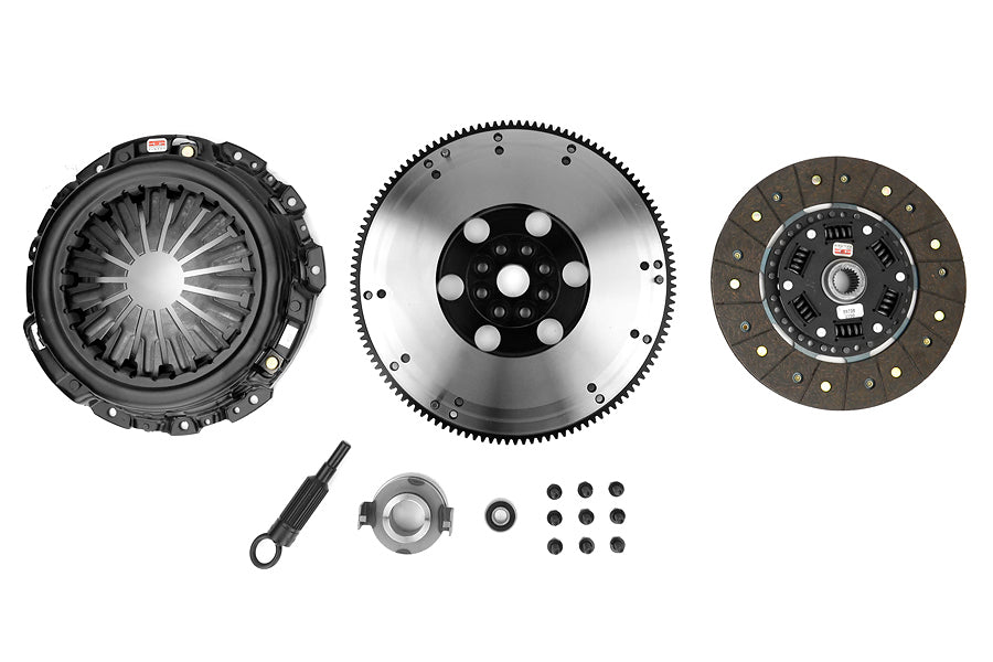 CCI15026-2100 Competition Clutch Stage 2 Steelback Brass Plus Clutch Kit w/ Flywheel - 2006-2014 Subaru WRX / 2005-2009 Subaru Legacy GT,