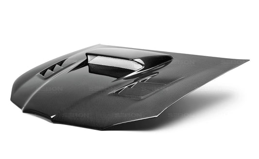 SEIHD0607SBIMP-CWII Seibon Carbon Fiber CWII Style Hood - 2006-2007 Subaru WRX / 2006-2007 Subaru STI,