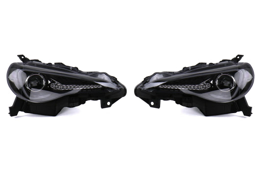 SCDLHP-FRS12JM-SQ-TM Spec-D Sequential Signal Projector Headlights Matte Black - 2013-2020 FRS / BRZ / 86,
