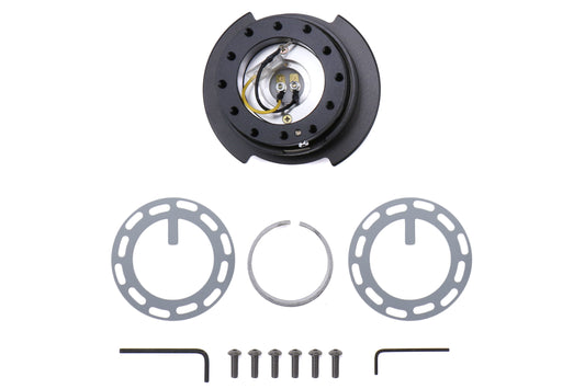 NRGSRK-250BK NRG Generation 2.5 Quick Release Steering Wheel Adaptor : Black Ring / Black Body (SRK-250BK),
