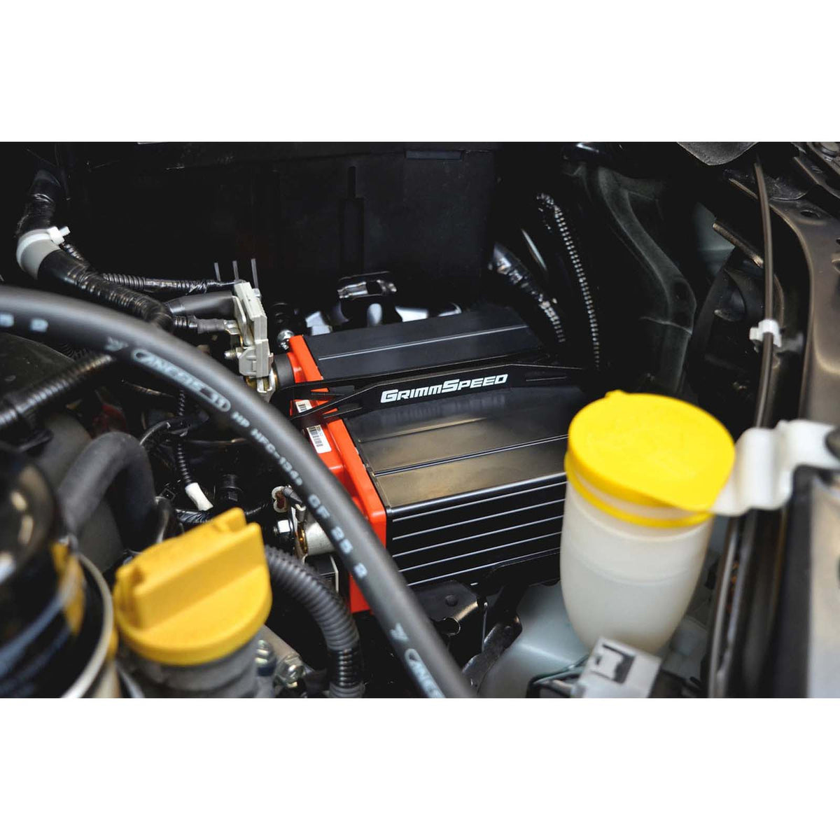 GRM121028 GrimmSpeed Lightweight Battery Mount Black - 2008-2021 Subaru WRX / STI,