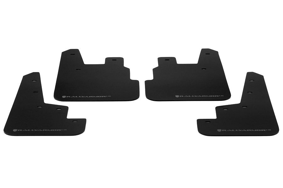 RALMF28-UR-BLK/GRY Rally Armor Mud Flaps - 2014+ Forester-Black Mud Flap with Grey Logo,