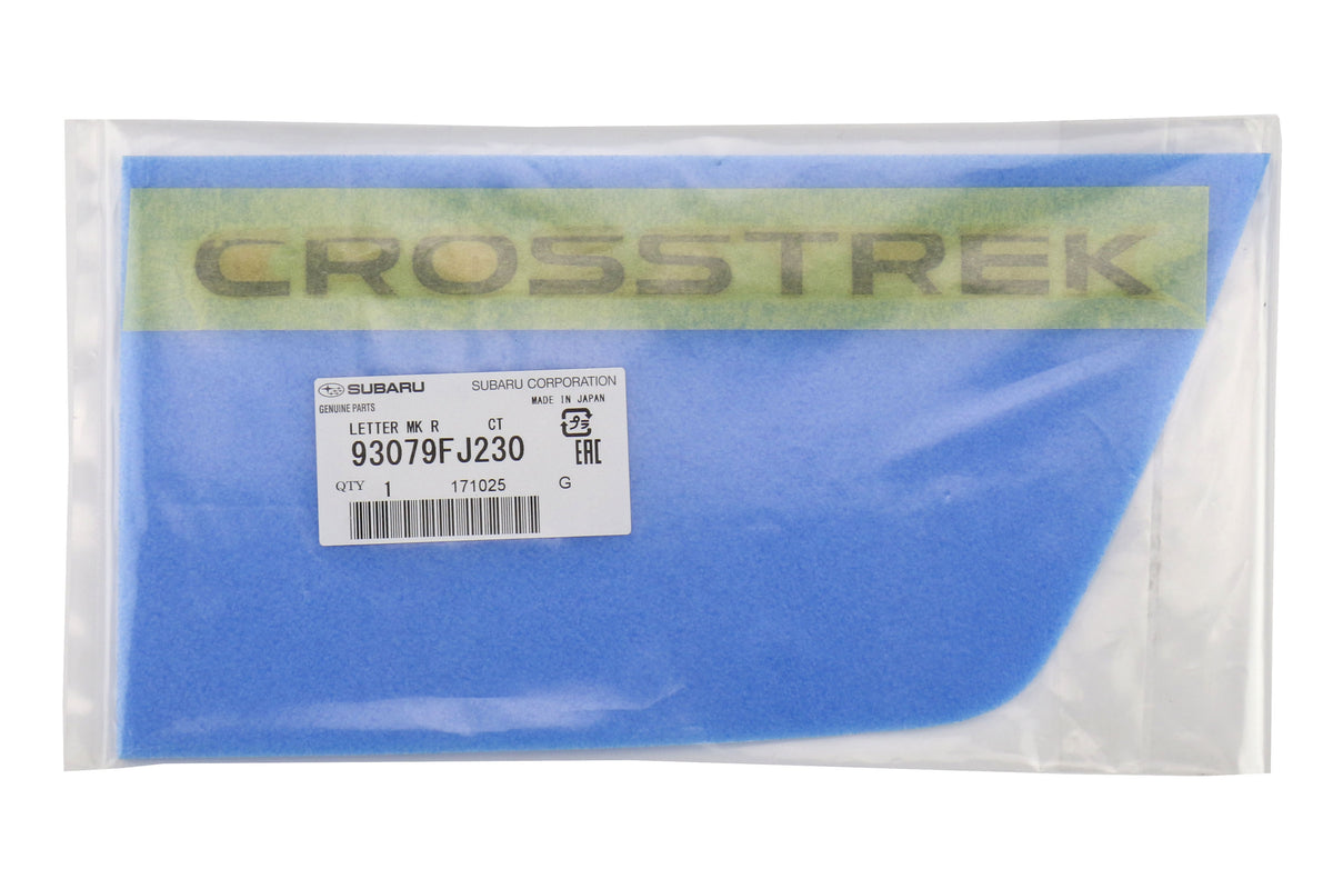 SUB93079FJ230 Subaru OEM Gloss Black Crosstrek Badge - 2013+ Crosstrek,