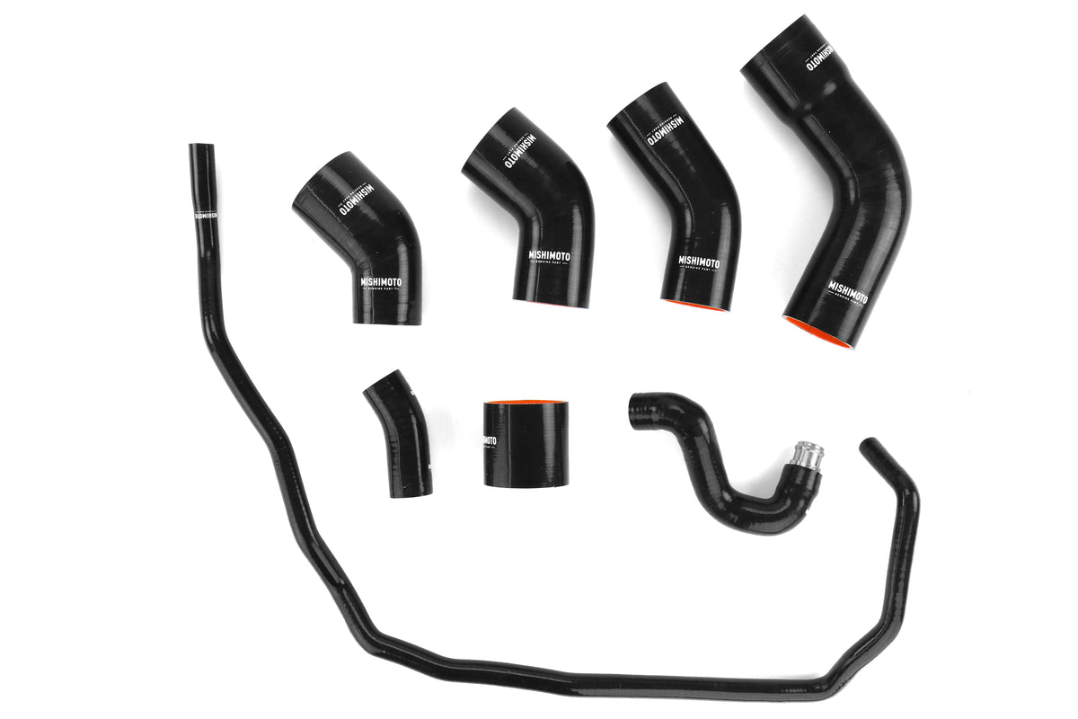 MIMMMINT-WRX-15BK Mishimoto Performance Front Mount Intercooler Kit - 2015+ WRX-Polished Pipe, Black Intercooler,
