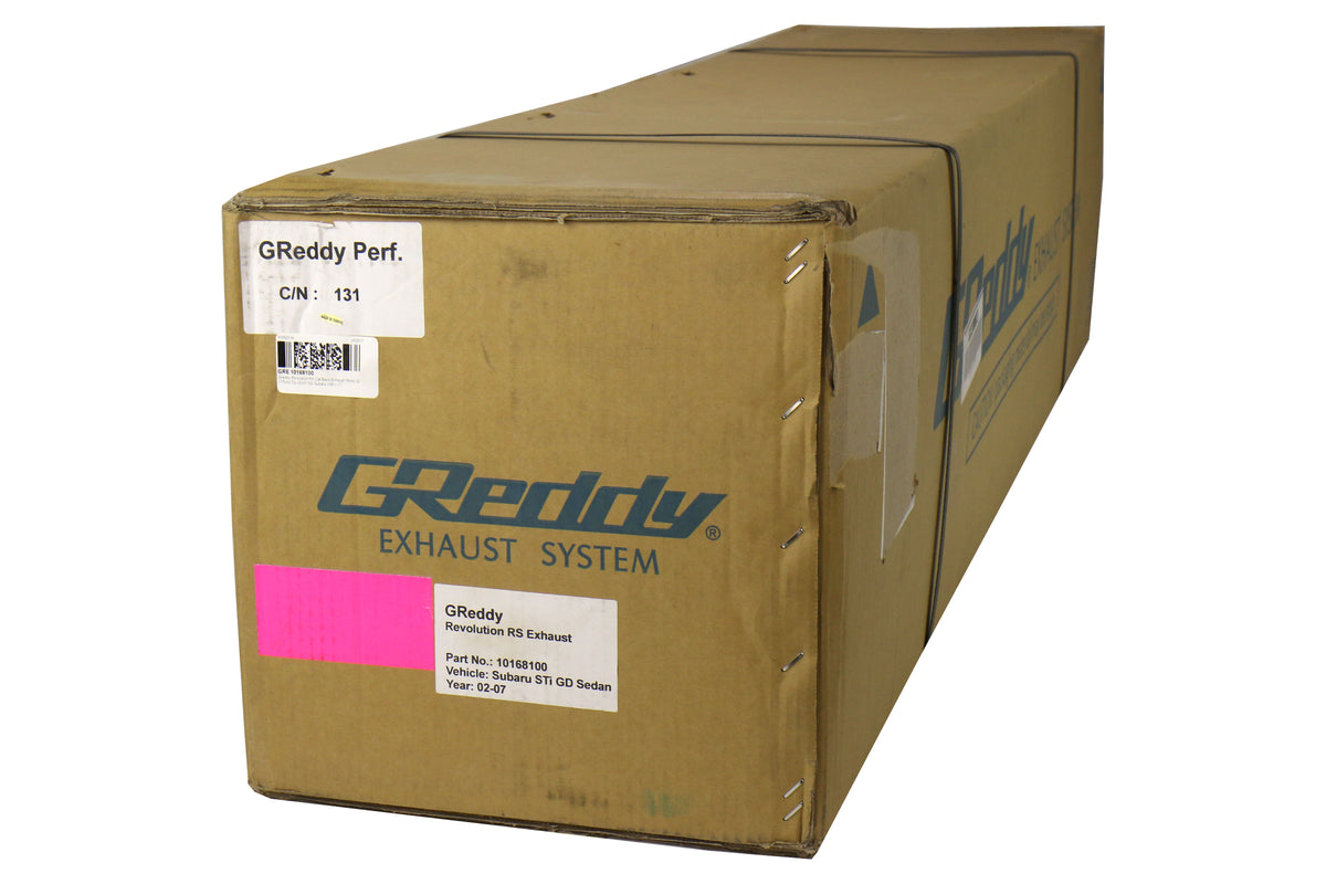 GRD10168100 GReddy Revolution RS Cat Back Exhaust - 2002-2007 Subaru WRX/STI,