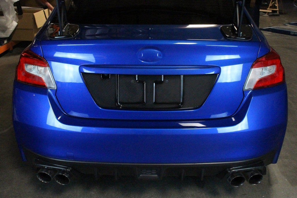 APPCBX-WRXLIC15 15-20 Subaru WRX & STI APR Carbon Fiber License Plate Backing,