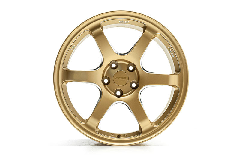 COB8W4625S COBB Tuning Titan7 T-D6 COBB Edition 18x9.5 +40 Cyber Gold Wheels - 2015-2021 Subaru WRX & STI,