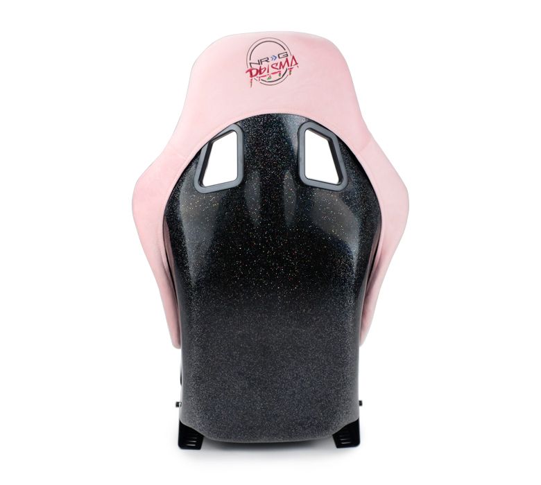 NRGFRP-303PK-PRISMA NRG Innovations FRP Bucket Seat PRISMA Edition with pearlized back. All Pink alcantara vegan material. (Medium),
