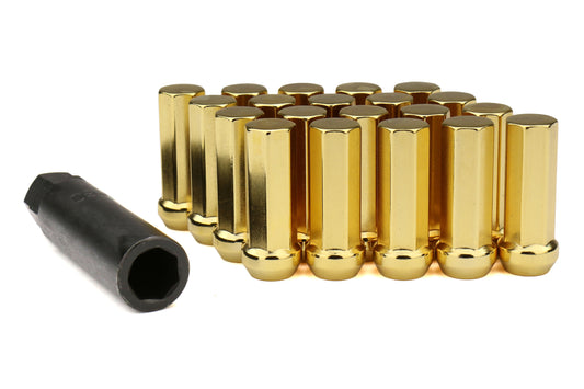 KICWHPF3GO50 Project Kics Kyokugen Closed End Lugnut (Gold) - 2015+ WRX / STI / 2013+ FT86-50mm,