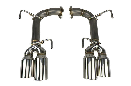 REMRO-TSVA-D4 Greddy Remark Axleback Exhaust 4in Tip - 2015+ WRX / STI-Stainless Tips-Double Wall,