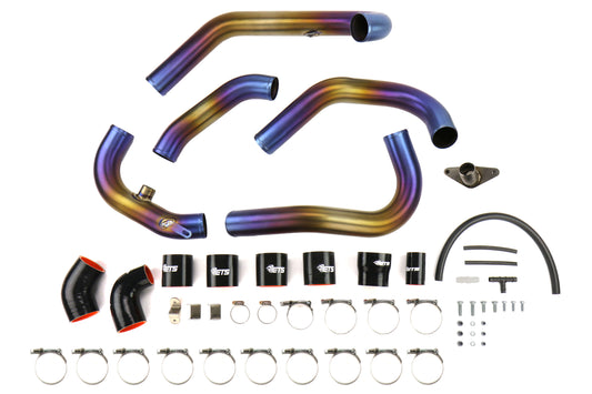 ETS200-20-ICP-013 ETS Titanium Front Mount Intercooler Piping Kit Spot Anodized - 2008-2014 Subaru STI,