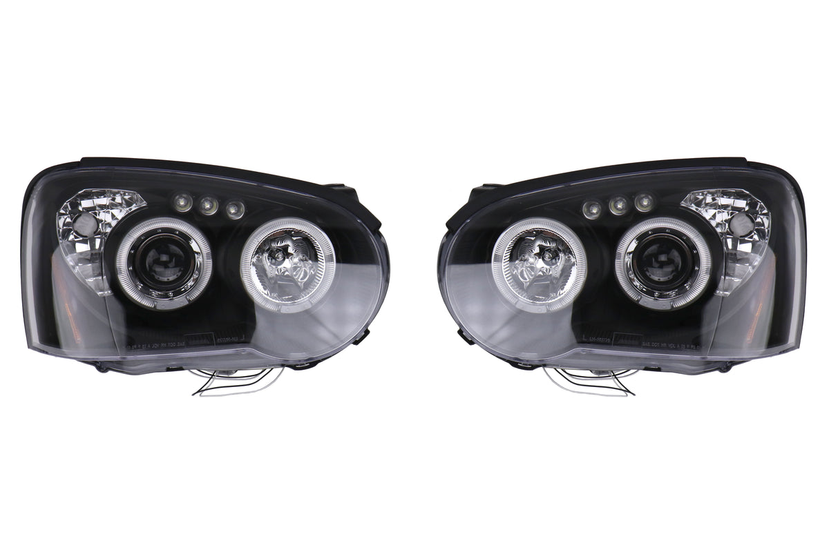 SCD2LHP-WRX05JM-TM Spec-D Halo Led Projector Black - 2004-2005 Subaru WRX/STI,