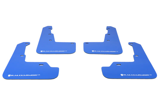 RALMF32-UR-BL/WH Rally Armor Mud Flaps - 2015+ WRX / 2015+ STI-Blue Mud Flap with White Logo,