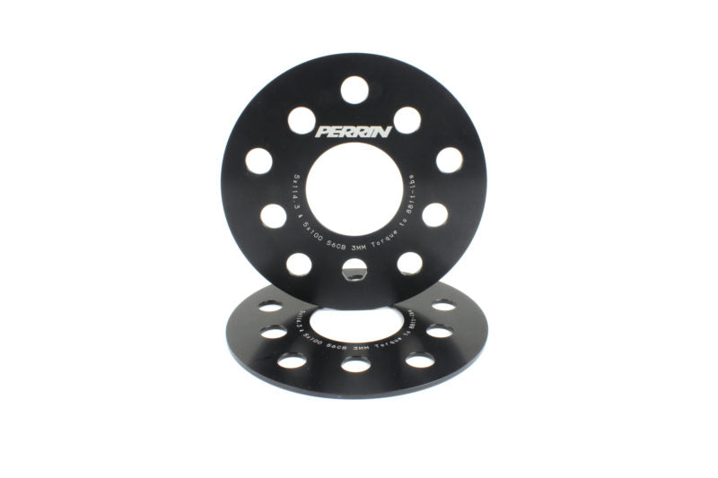 PERPSP-WHL-103BK PERRIN 3mm Wheel Spacers - Subaru WRX / STI 2002+,