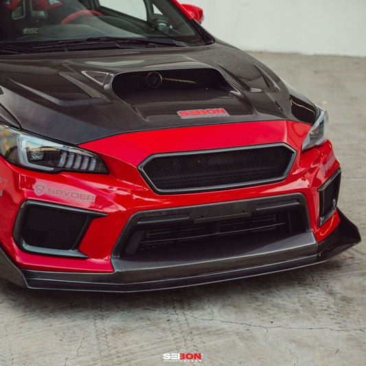SEIFL18SBIMP-CW Seibon Carbon Fiber CW-Style Front Lip - 2018+ WRX / STI,