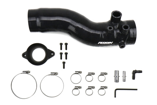 PERPSP-INT-424BK Perrin 3.0" Turbo Inlet Hose With Nozzle - 2015-2018 WRX-Black,