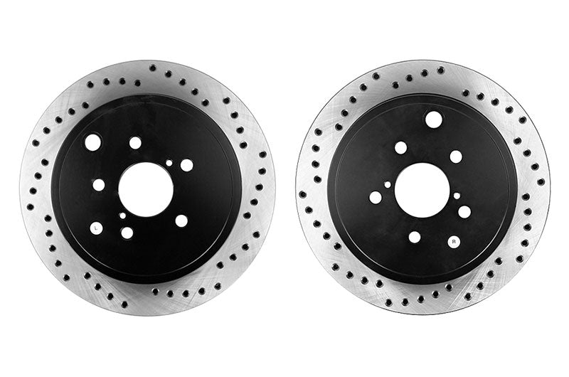 STT128.47031-GRP Stoptech Drilled Rear Rotor Pair - 2013-2021 FRS / BRZ / 86,
