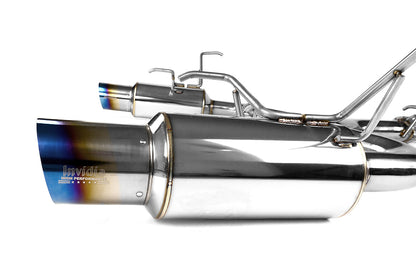 INVHS11STIGTT Invidia Dual N1 Resonated Exit Exhaust (Polished or Titanium Tip) - 2014+ Forester XT-Titanium Tips,