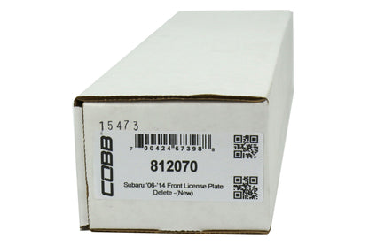 COB812070 COBB Tuning Front License Plate Delete -  Subaru Models (inc. 2002+ WRX/STI / 2014+ Forester XT) Subaru,
