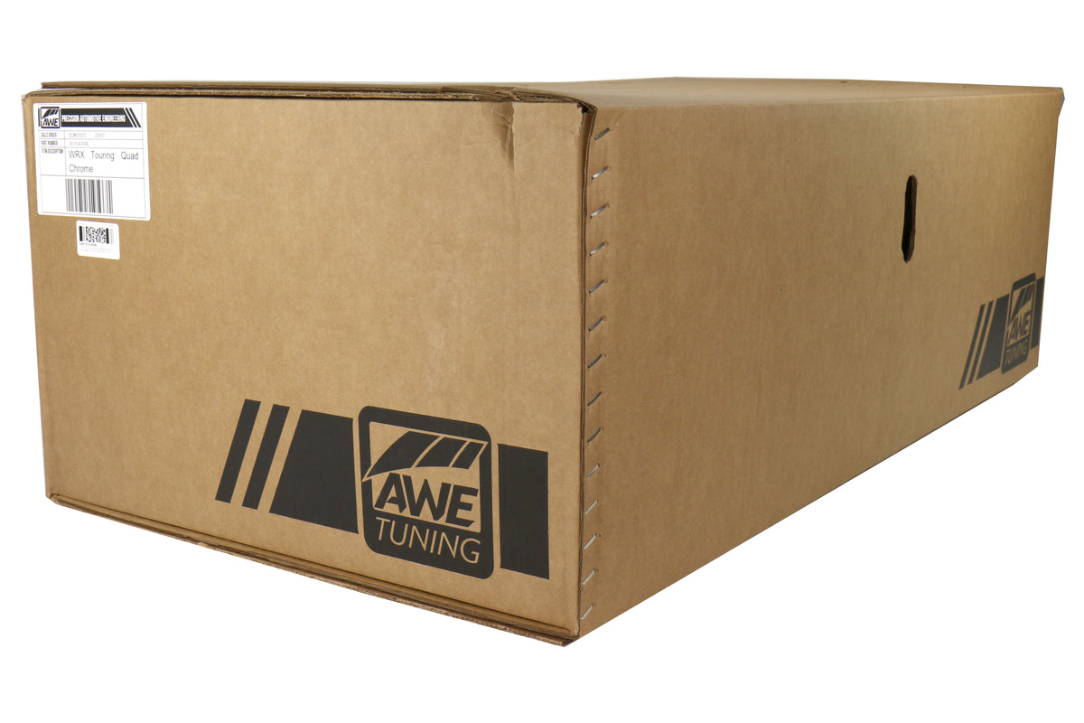 AWE3015-42098 AWE Touring Edition Exhaust Chrome Silver Quad Tips (102mm) - 2015+ WRX,