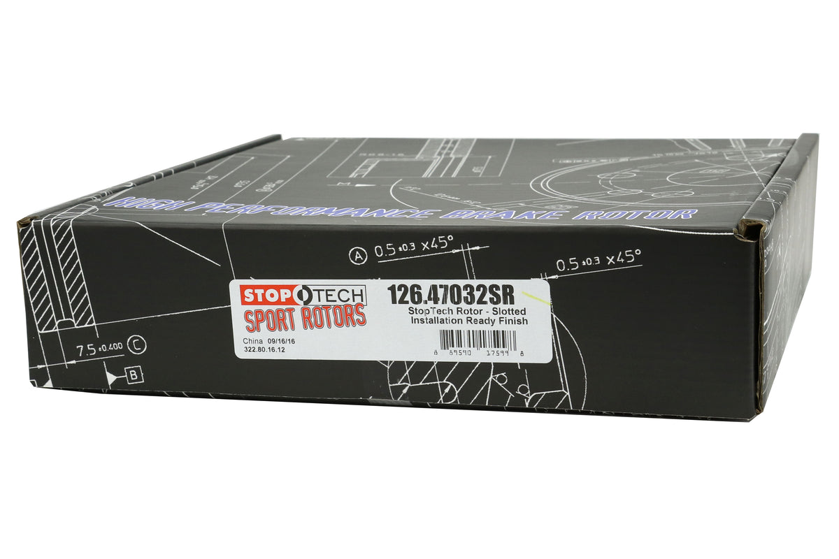 STT126.47032S-GRP StopTech Slotted Sport Rotors (rear) - 2015+ WRX,