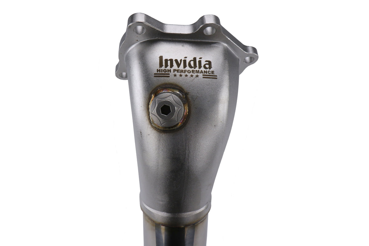 INVHS08SW1DOCB Invidia Catted Downpipe Divorced Wastegate With 2 Bungs - 2008-2014 Subaru WRX / 2008-2021 Subaru STI,