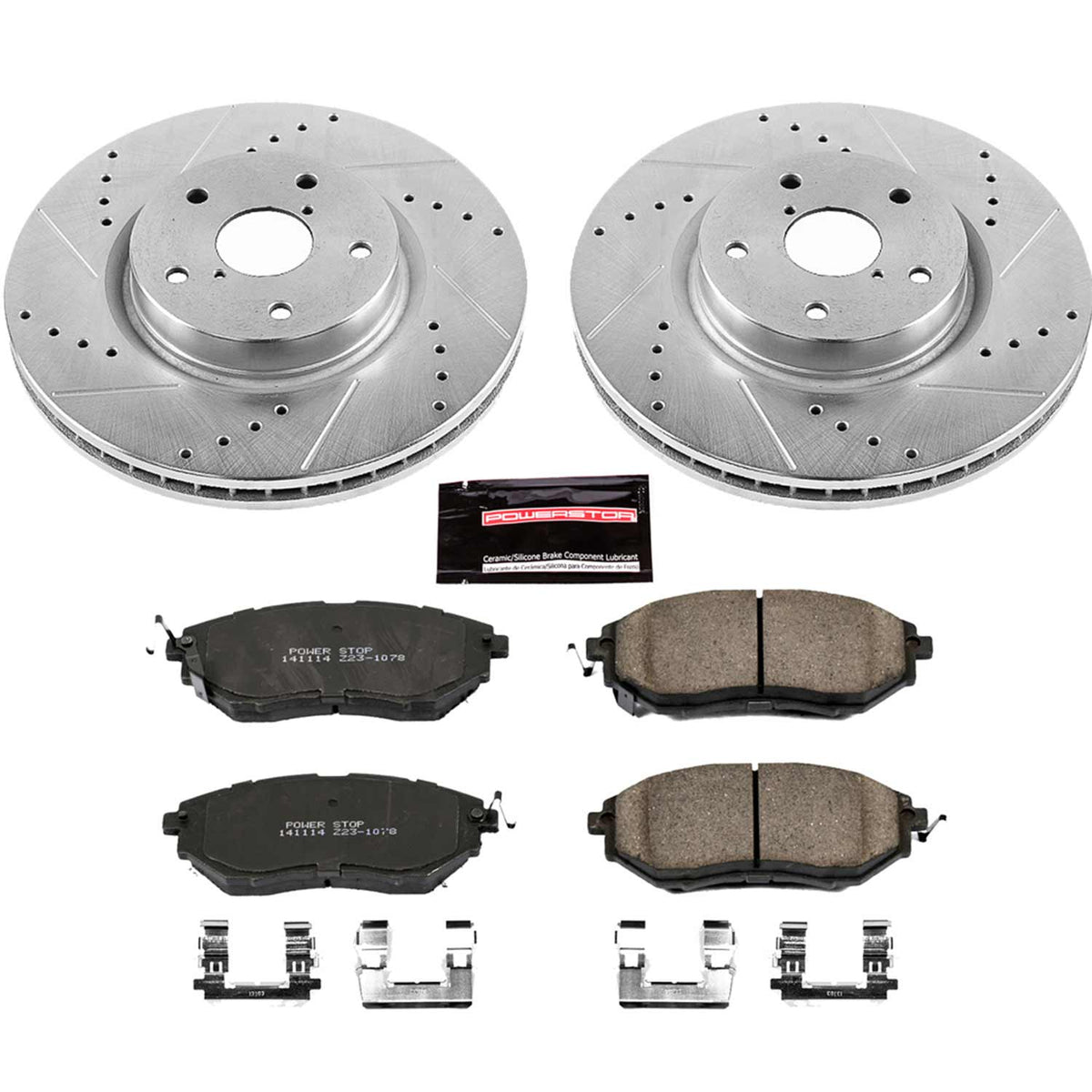 POWK4603 Power Stop Z23 Evolution Sport Brake Upgrade Kit (Front) - 2015-2021 Subaru WRX,
