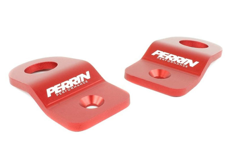 PERPSP-ENG-521RD PERRIN Upper Radiator Bracket Set Red - Subaru WRX 2008-2014 / STI 2008-2014,