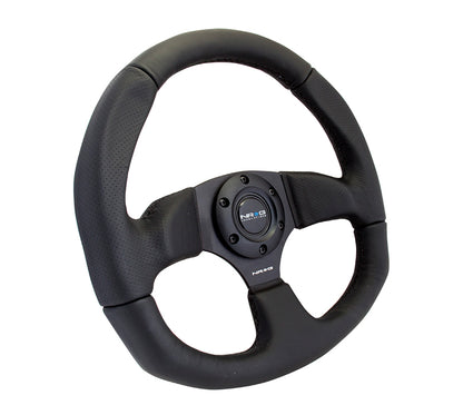 NRGRST-009R NRG 320mm Sport Leather Steering Wheel Oval - Universal,