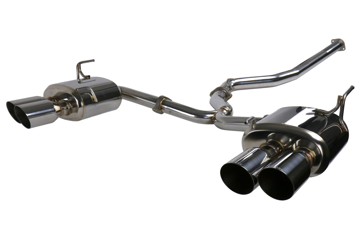 REMRK-C4076S-01 Remark 4" Quad Exhaust - 2015+ WRX / STI-Stainless Steel-Non-Resonated,