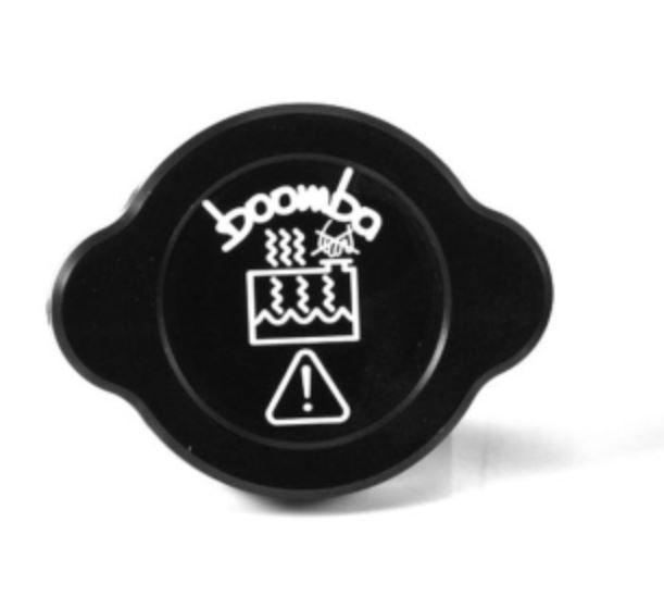 BBA031020110100 Boomba Racing Radiator Reservoir Cover Cap Black - 2015+ Subaru WRX/ STI,