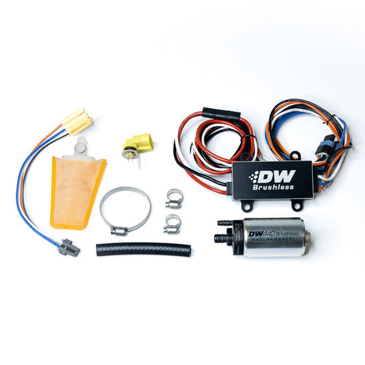 DET9-441-C102-0903 DeatschWerks 440lph In Tank Brushless Fuel Pump w/ Single/Dual Speed Controller w/ 9-0903 install kit,