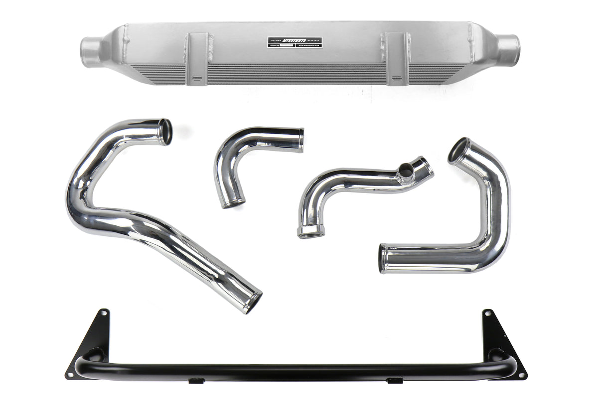 MIMMMINT-WRX-15SL Mishimoto Performance Front Mount Intercooler Kit - 2015+ WRX-Polished Pipe, Silver Intercooler,