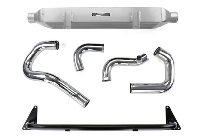 MIMMMINT-WRX-15SL Mishimoto Performance Front Mount Intercooler Kit - 2015+ WRX-Polished Pipe, Silver Intercooler,