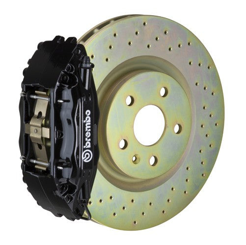 BRE1H4.6005A1 Brembo Front 4 Piston OE Slotted or Drilled Brake Kit - 2013+ FR-S / BRZ / 86-Black-Drilled,