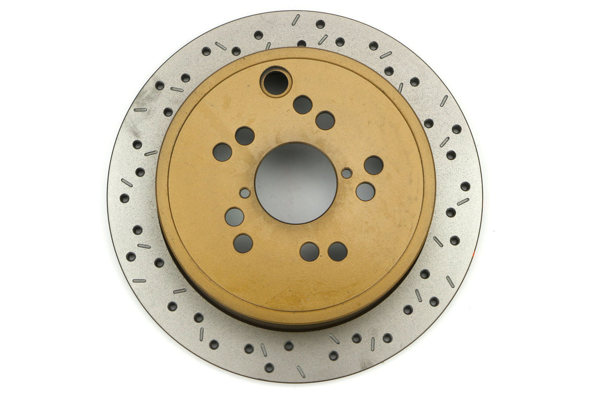DBB42659XS-10 DBA 4000 Series Cross Drilled and Slotted Rotors (Rear) - 2015+ WRX / 2014+ Forester,