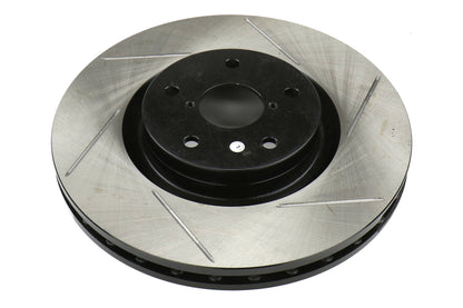 STT937.47010 Stoptech Street Axle Pack Slotted Rotors With Pads Front - 2008-2017 Subaru STI,