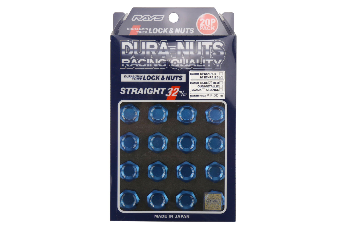 VLKWDURA3212125U Rays Dura-Nut L32 Straight Type lug nuts - 2015+ WRX / 2015+ STI / 2013+ BRZ / 2014+ FORESTER,