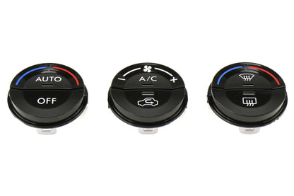 STIWRXDC-KNOB Subaru OEM JDM Dual Climate Piano Black Knob Filler Panels - 2015+ WRX / 2015+ STI / 2014+ Forester / 2013-2016 Crosstrek,
