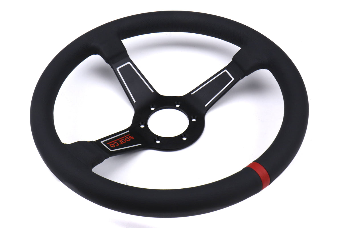 SPR015L750PL Sparco L575 Monza Leather Steering Wheel - Universal,