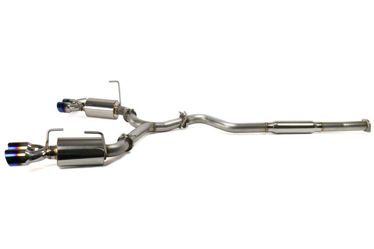 ETS200-30-EXH-014 ETS Catback Exhaust System - 2015+ WRX / STI-Muffled-Add Resonator-Blue Tips,