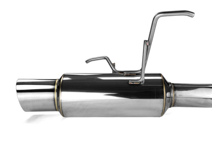 INVHS15SW4GTP Invidia N1 Resonated Single Exit Exhaust  - 2015+ WRX / 2015+ STI-Polished Tips,