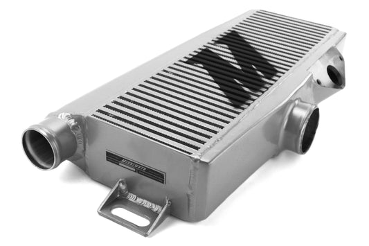 MIMMMTMIC-WRX-01SLRD Mishimoto Silver Top Mount Intercooler w/ Red Hoses - 2002-2007 Subaru WRX / 2004-2007 Subaru STI,