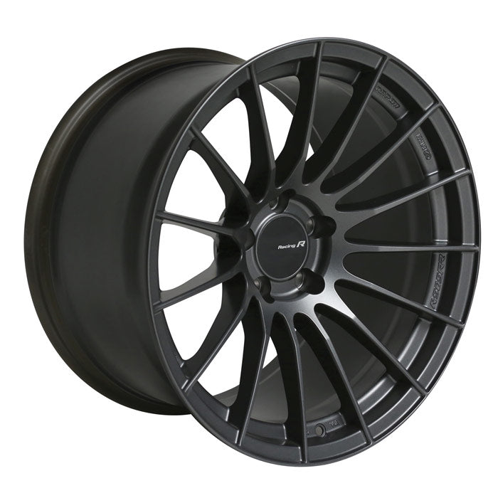 ENK484-890-6535GM Enkei RS05RR Matt Gunmetal Wheels 18x9 +35mm Flat Face - 2015+ WRX / 2015+ STI,