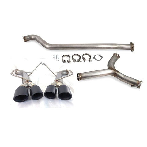 ETS200-60-EXH-001 ETS Cat-Back Exhaust System No Muffler Non-Resonated Polished Tips- 2022+ Subaru WRX,
