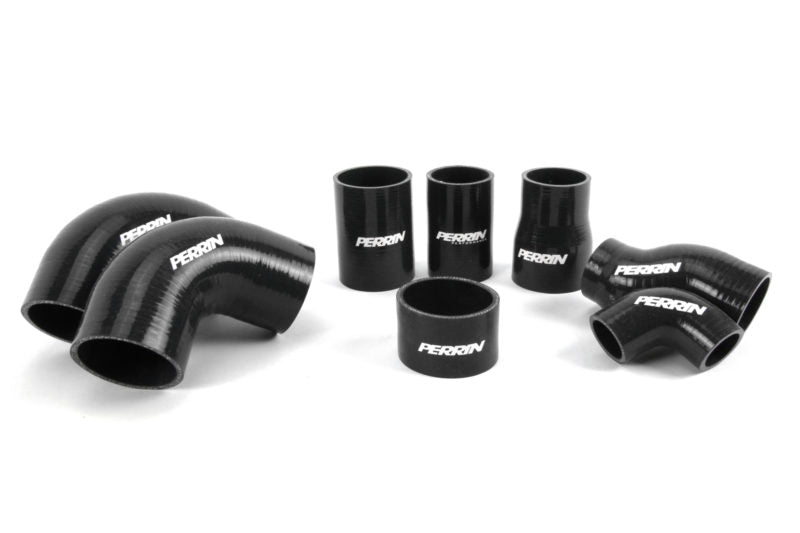 PERPSP-ITR-438-2NY/BK Perrin Front Mount Intercooler Tubes and Couplers (Neon Yellow) - 2015+ STI,