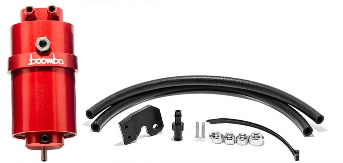Boomba Racing CATCH CAN STAGE 2 KIT (RED) - 2015-2021 Subaru WRX